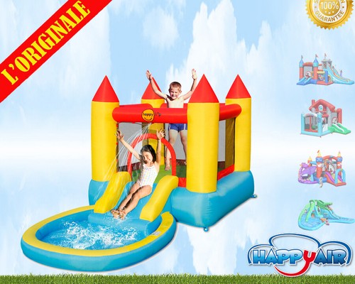 Castello con piscina scivolo - con,